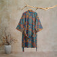 Vintage Flower Cotton Kimono Robe - image 6