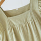 Cotton Square Neck Ruffle Lounge Dress - image 5
