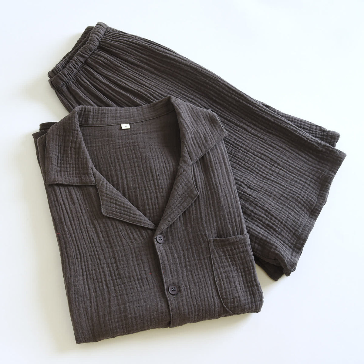 Cotton Gauze Button Front Loungewear Set - image 9