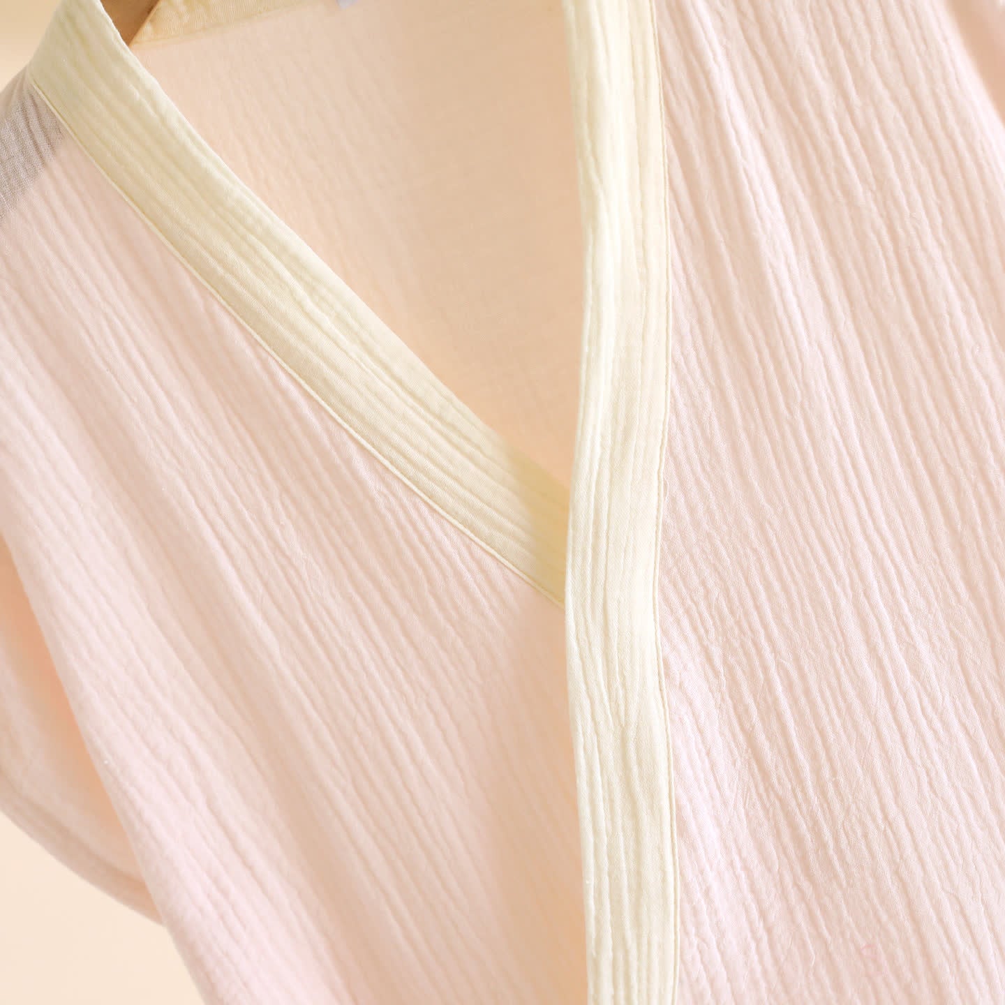 Minimalist Cotton Kimono Wrap Homewear Robe - image 5