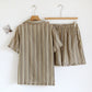 Vintage Striped Cotton Loungewear Set - image 1