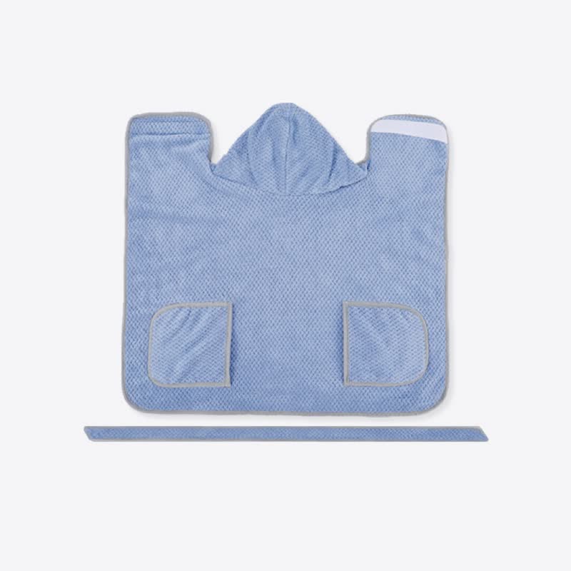 Solid Color Microfiber Dog Bath Robe - image 1