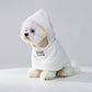White Towel Cotton Hooded Dog Robe - image 1