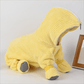 Yellow Striped Full‑Body Dog Bathrobe - image 1
