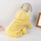 Yellow Striped Full‑Body Dog Bathrobe - image 3