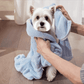 Blue Waffle‑Textured Dog Bath Robe - image 2