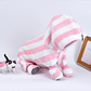 Pink‑White Striped Dog Bath Robe - image 2