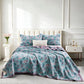 Retro Botanical Ginkgo Leaf Cotton Blanket - image 3
