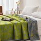 Green‑Gray Ginkgo Leaf Cotton Blanket - image 3