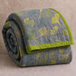 Green‑Gray Ginkgo Leaf Cotton Blanket - Light Gray - 90" x 92" - image 6