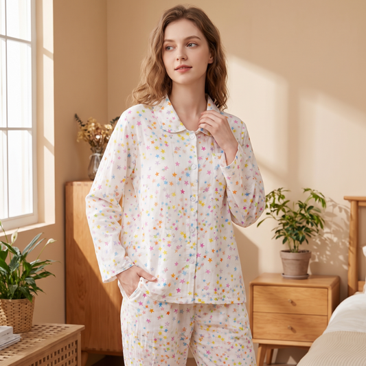 Sweet Star Cotton Long Sleeve Pajama Set - image 0