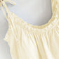 Solid Color Ruffle Cotton Camisole Pajamas - image 20