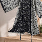 Black White Ginkgo Leaf Cotton Kimono Robe - image 9