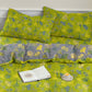 Vintage Green Ginkgo Leaf Cotton Reversible Bedding Set - Green - 2PCS Pillowcases - 20" x 27" - image 7