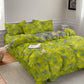 Vintage Green Ginkgo Leaf Cotton Reversible Bedding Set - image 4