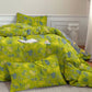 Vintage Green Ginkgo Leaf Cotton Reversible Bedding Set - image 3