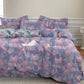 Retro Botanical Ginkgo Leaf Cotton Bedding Set - Purple - King - Bedding Set(4PCS) - image 8