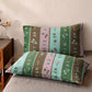 Multi‑Color Striped Flower Cotton Bedspread - 2PCS Pillowcases - 19" x 29" - image 3