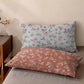 Claret Flower Cotton Gauze Bedspread - 2PCS Pillowcases - 19" x 29" - image 3