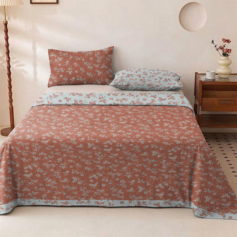 Claret Flower Cotton Gauze Bedspread - Bedspread - King - image 0