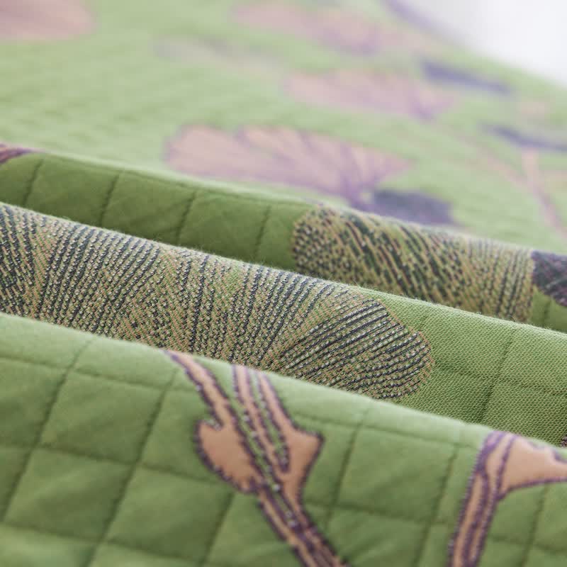 Artistic Ginkgo Leaf Cotton Gauze Blanket - image 12
