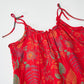 Retro Red Leaf Cotton Cami Lounge Set - image 2