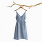 Solid Sleeveless Lounge Dress - Blue - L - image 5