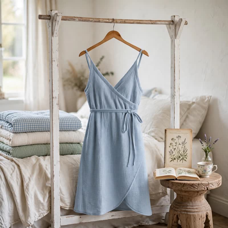 Solid Sleeveless Lounge Dress - image 6