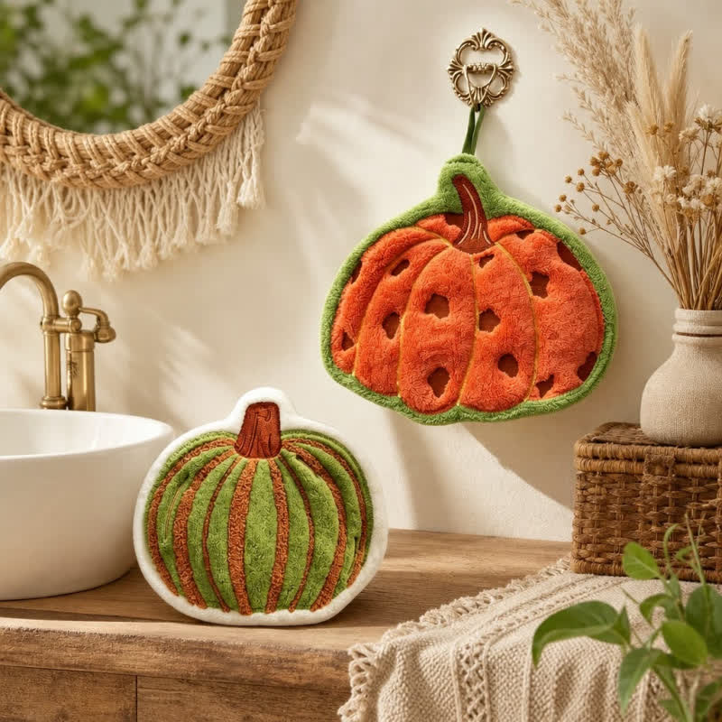 Pumpkin Shaped Quick Dry Hand Towel - image 2