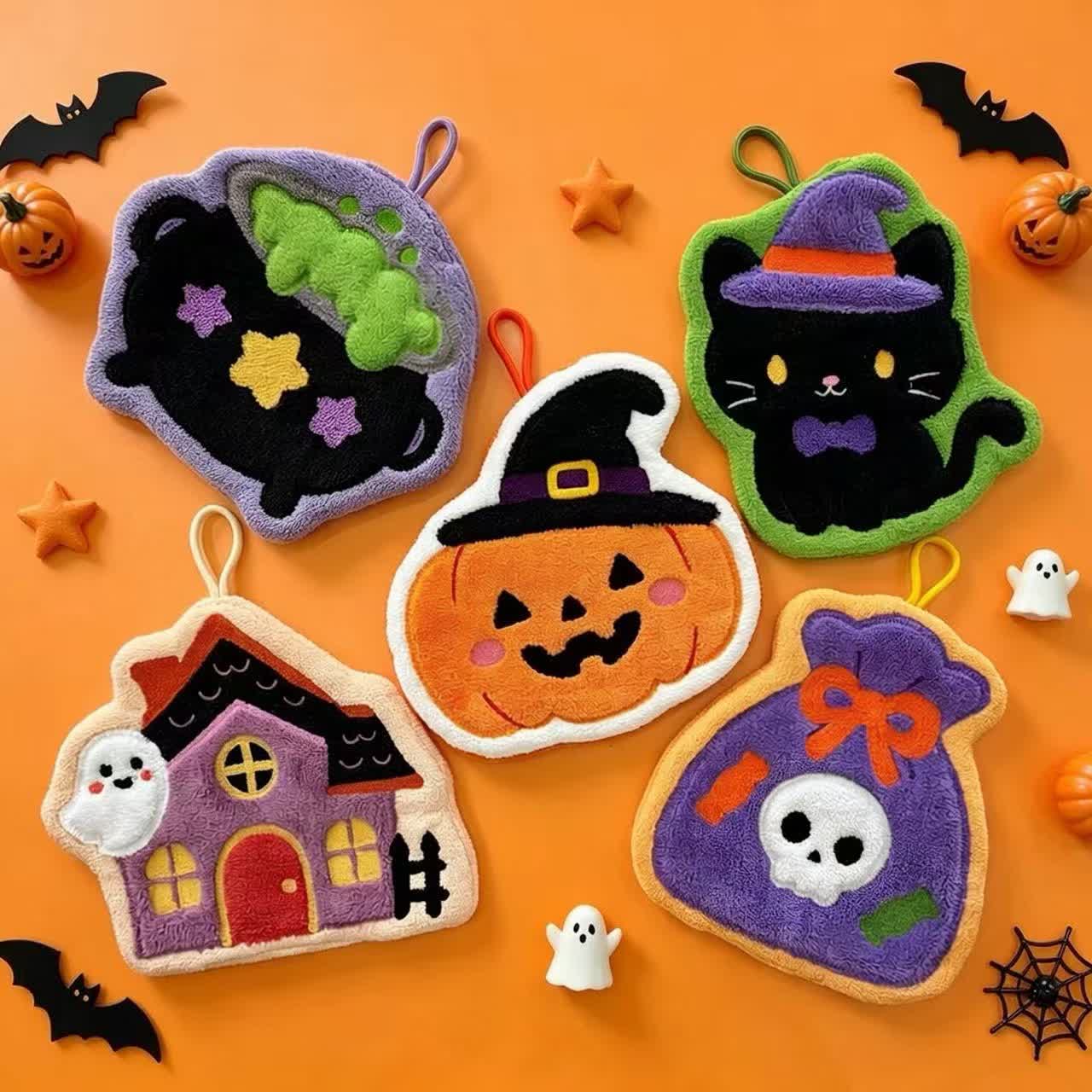 Cute Halloween Hanging Hand Towel - image 1