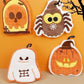 Halloween Element Fleece Hanging Hand Towel - Set 4 Patterns - 4PCS - image 0