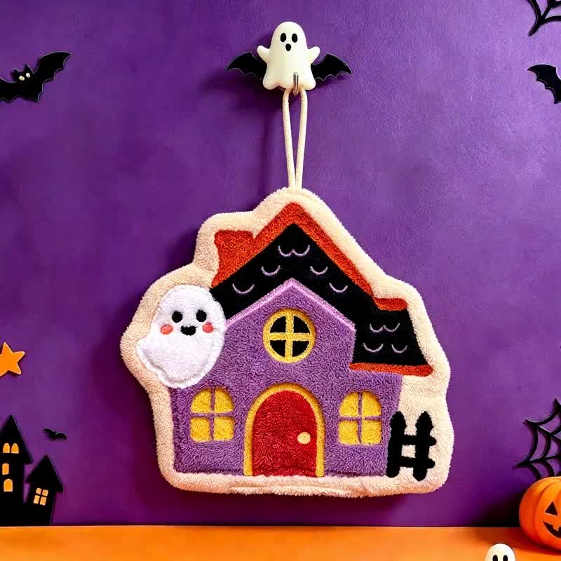 Cute Halloween Hanging Hand Towel - House - 5PCS - image 6