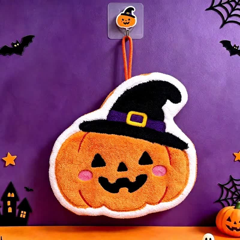 Cute Halloween Hanging Hand Towel - Pumpkin - 5PCS - image 5