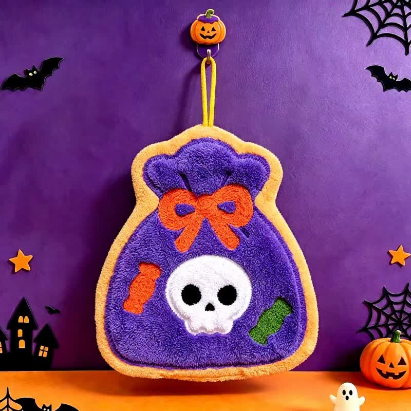 Cute Halloween Hanging Hand Towel - Candy Bag - 5PCS - image 3