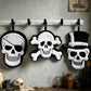 Gothic Skull Fleece Hanging Hand Towel - Set (3 Patterns) - 3PCS - image 0