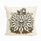 Ghost-Sunflower Mandala Skull Throw Pillow - image 2