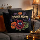 Halloween Eyeball Rose Gothic Throw Pillow - image 2