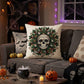 Christmas Skull Mandala Plush Throw Pillow - image 3