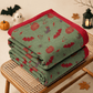Halloween Pumpkin Cat Spider Cotton Blanket - Green - Blanket - 98" x 94" - image 6