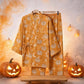 Halloween Pumpkin Ghost Cotton Kimono Pajama Set - image 2