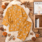 Halloween Pumpkin Ghost Cotton Kimono Pajama Set - image 3