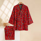 Christmas Tree Cotton Kimono Loungewear Set - image 12