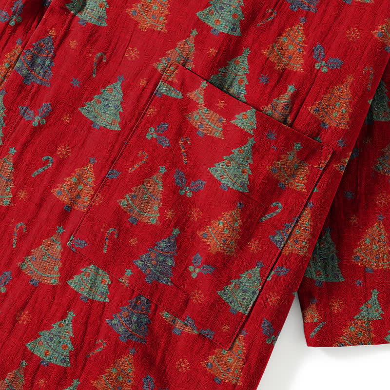 Christmas Tree Cotton Kimono Loungewear Set - image 14