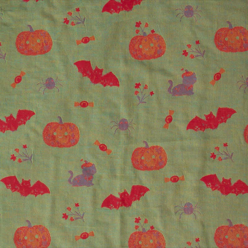 Halloween Pumpkin Bat Cotton Pajama Set - image 17