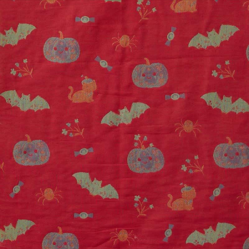 Halloween Pumpkin Bat Cotton Pajama Set - image 9