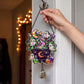 Halloween Acrylic Suncatcher Hanging Ornament with Bell - Pot - 5PCS - image 4