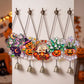 Halloween Acrylic Suncatcher Hanging Ornament with Bell - Set 5 Patterns - 5PCS - image 8