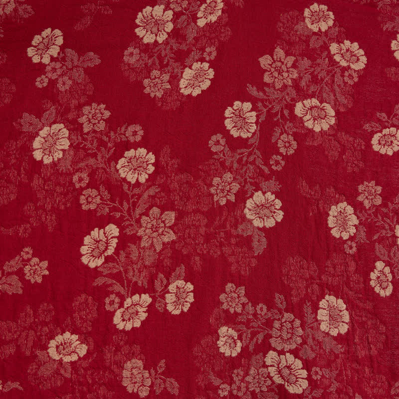 Retro Flower Cotton Gauze Kimono Robe - image 7