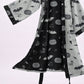 Halloween Pumpkin Bat Cotton Kimono Robe - image 8