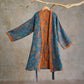Vintage Leaf Cotton Gauze Kimono Robe - image 16